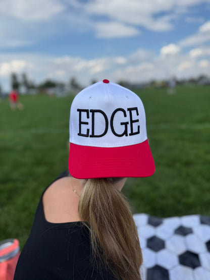 EDGE Personalized Embroidered 3D Puff Trucker Hat | Custom Snapback