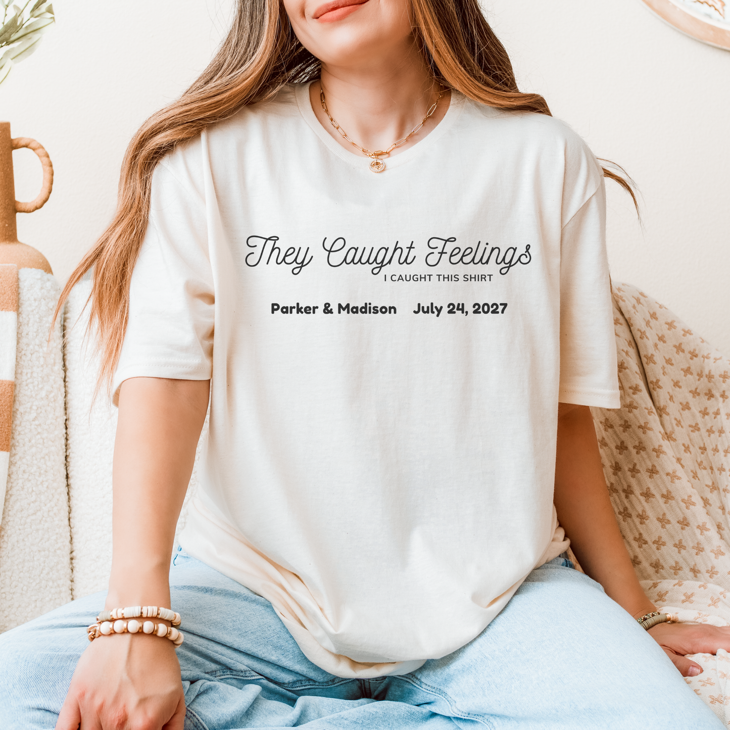 Wedding T-Shirt Toss Shirts | Personalized Wedding Reception Shirts | Custom Bride & Groom Name + Date Shirts | Wedding Party Toss Tees