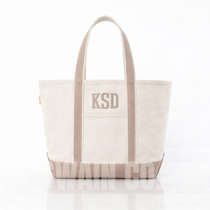 Personalized Monogram Tote Bag | Custom Initial Tote | Bridesmaid Gift | Bachelorette Party Bags | Beach Tote | Mom Bag | Canvas Tote