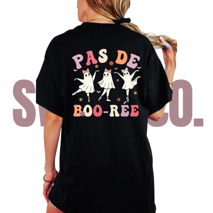 Pas De BOO-Ree Halloween Dance Shirt – Ballet Halloween Tee – Funny Ghost Dance Shirt – Spooky Dancer Gift