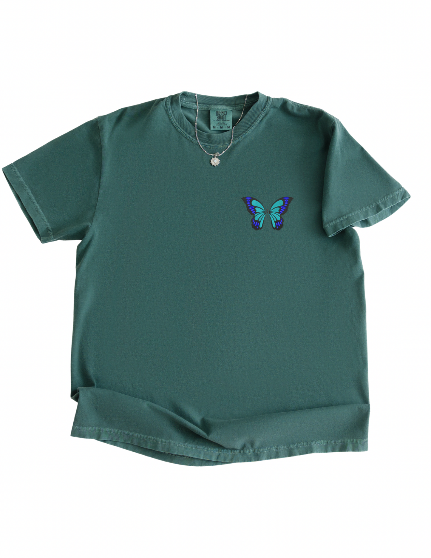 Embroidered Semicolon Butterfly Shirt or Sweatshirt | Mental Health Awareness Tee | Suicide Prevention Gift