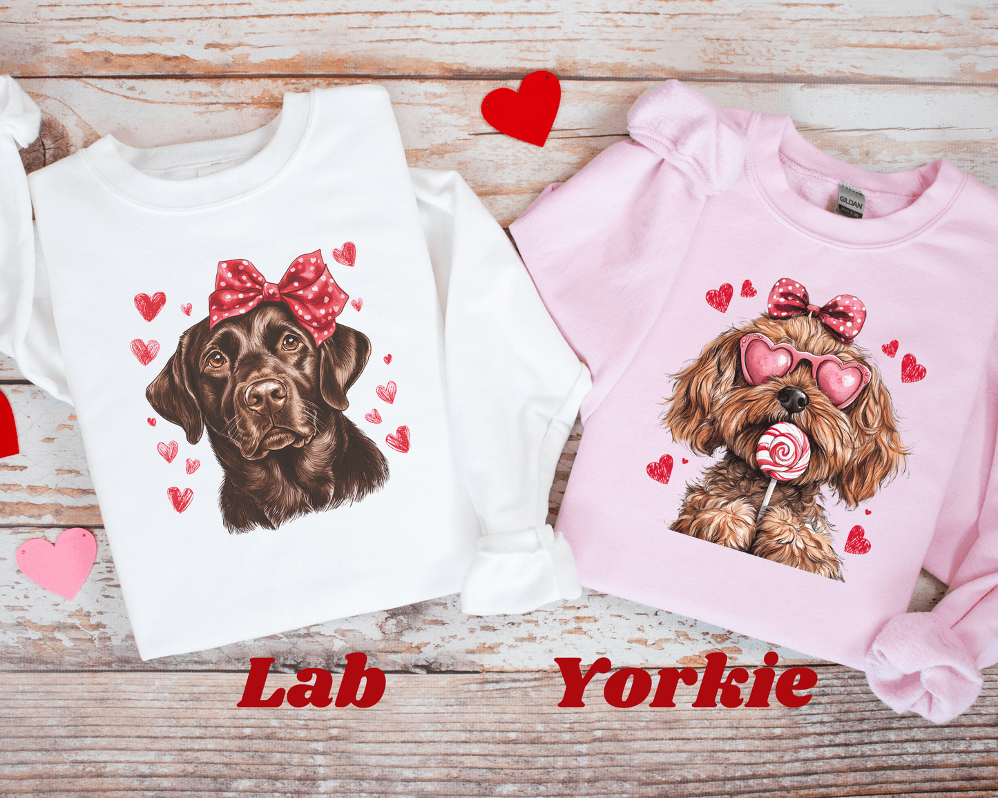 Dog Valentine’s Day Crewneck Sweatshirt