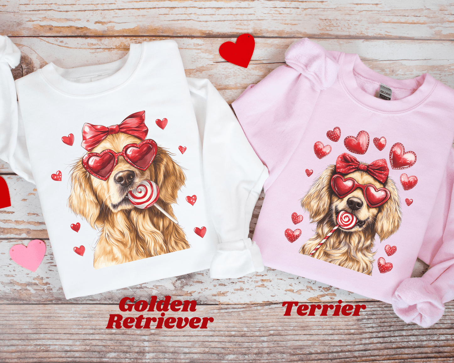Dog Valentine’s Day Crewneck Sweatshirt