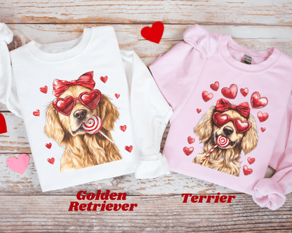 Dog Valentine’s Day Crewneck Sweatshirt