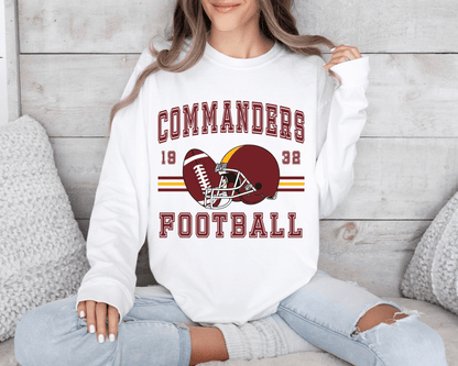 Vintage Inspired Football Crewneck Sweatshirt