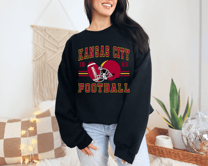 Vintage Inspired Football Crewneck Sweatshirt