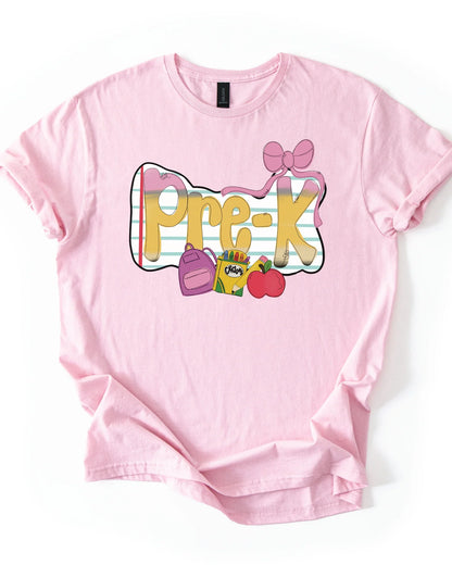 Back to School Shirt – First Day of School Tee – Preschool to 5th Grade Shirt – Youth & Toddler Sizes – Grade Level T-Shirt