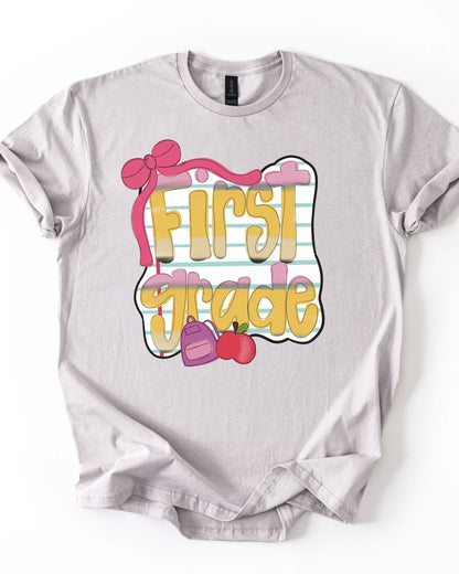Back to School Shirt – First Day of School Tee – Preschool to 5th Grade Shirt – Youth & Toddler Sizes – Grade Level T-Shirt