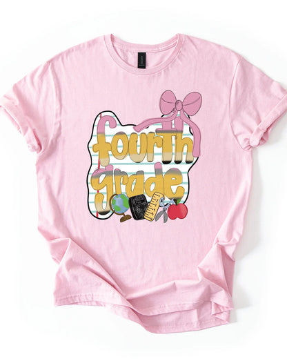 Back to School Shirt – First Day of School Tee – Preschool to 5th Grade Shirt – Youth & Toddler Sizes – Grade Level T-Shirt