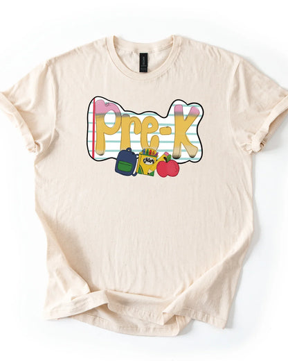 Back to School Shirt – First Day of School Tee – Preschool to 5th Grade Shirt – Youth & Toddler Sizes – Grade Level T-Shirt