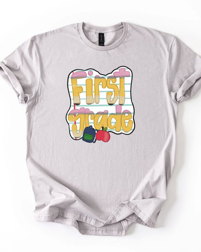 Back to School Shirt – First Day of School Tee – Preschool to 5th Grade Shirt – Youth & Toddler Sizes – Grade Level T-Shirt