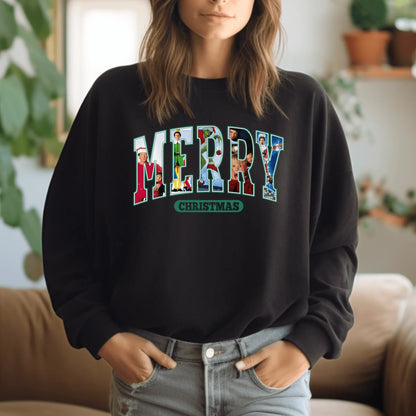 MERRY Christmas Classic Movie Crewneck Sweatshirt - Swain Co. Designs & Apparel