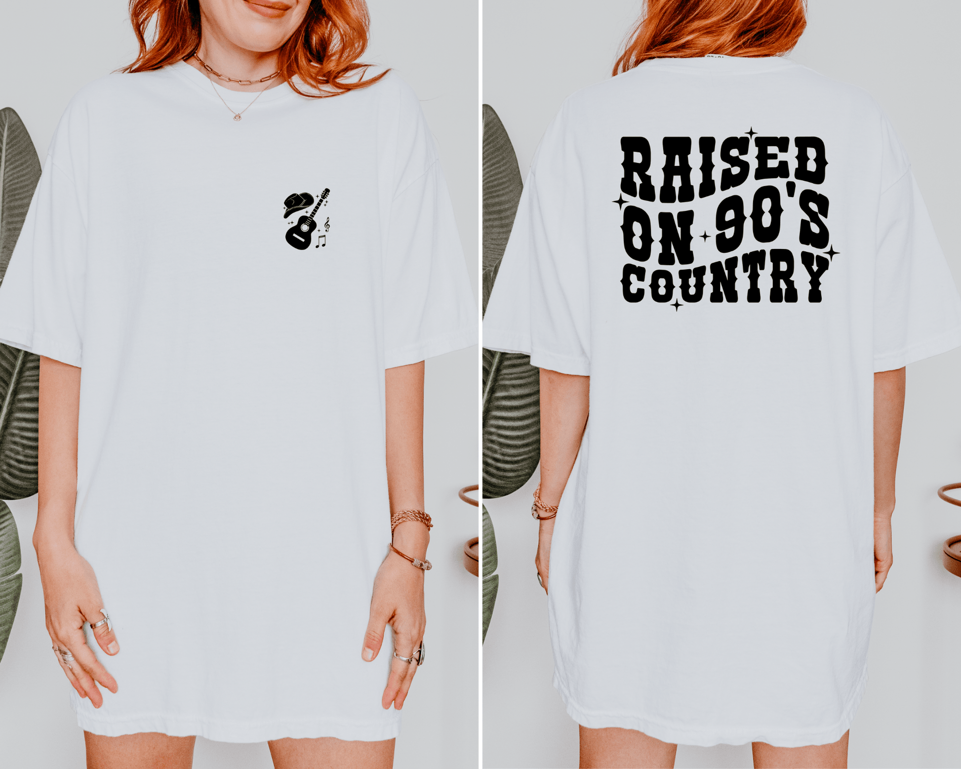 Raised on 90s Country Tee or Crewneck Sweatshirt - Swain Co. Designs & Apparel