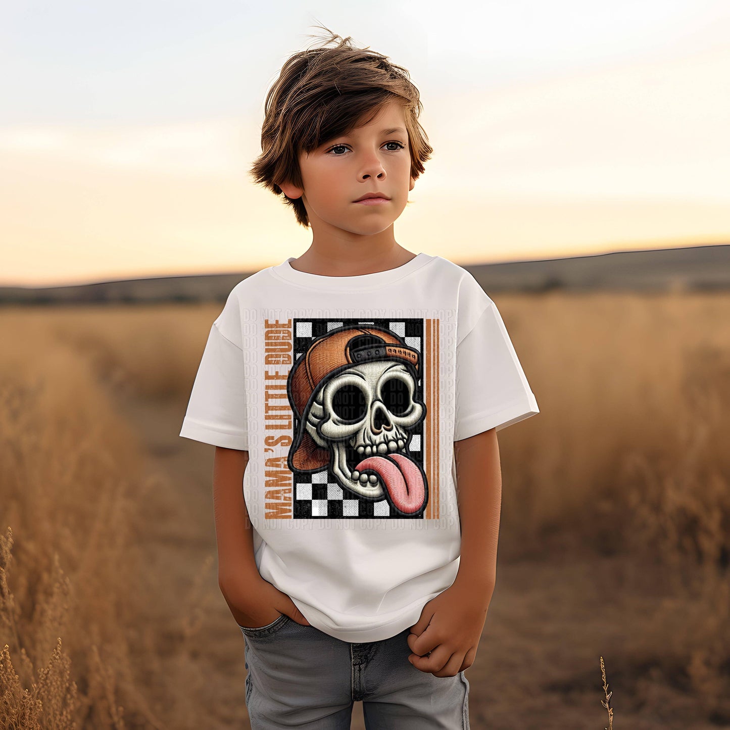 Mama's Little Dude Skellie Toddler Tee or Crewneck Sweatshirt - Swain Co. Designs & Apparel