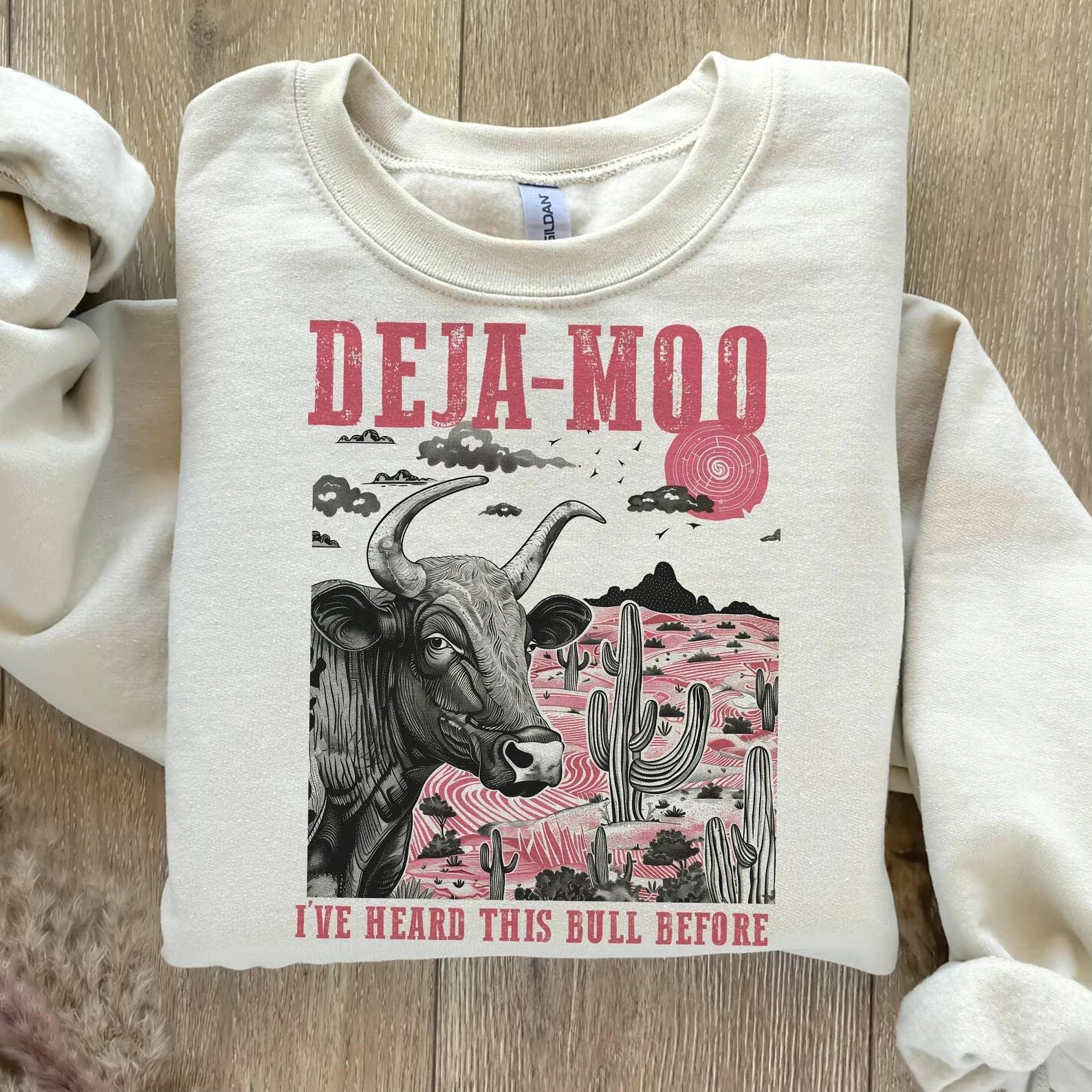 Deja Moo Tee or Crewneck Sweatshirt - Swain Co. Designs & Apparel