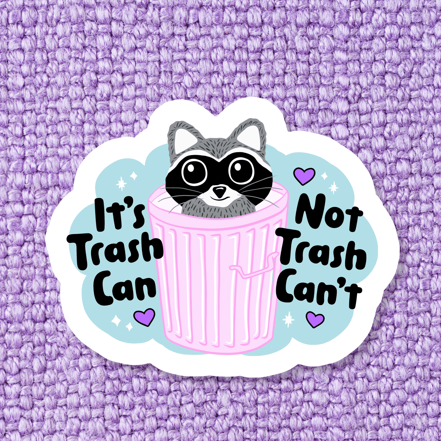 Raccoon Trash Can Sticker - Swain Co. Designs & Apparel