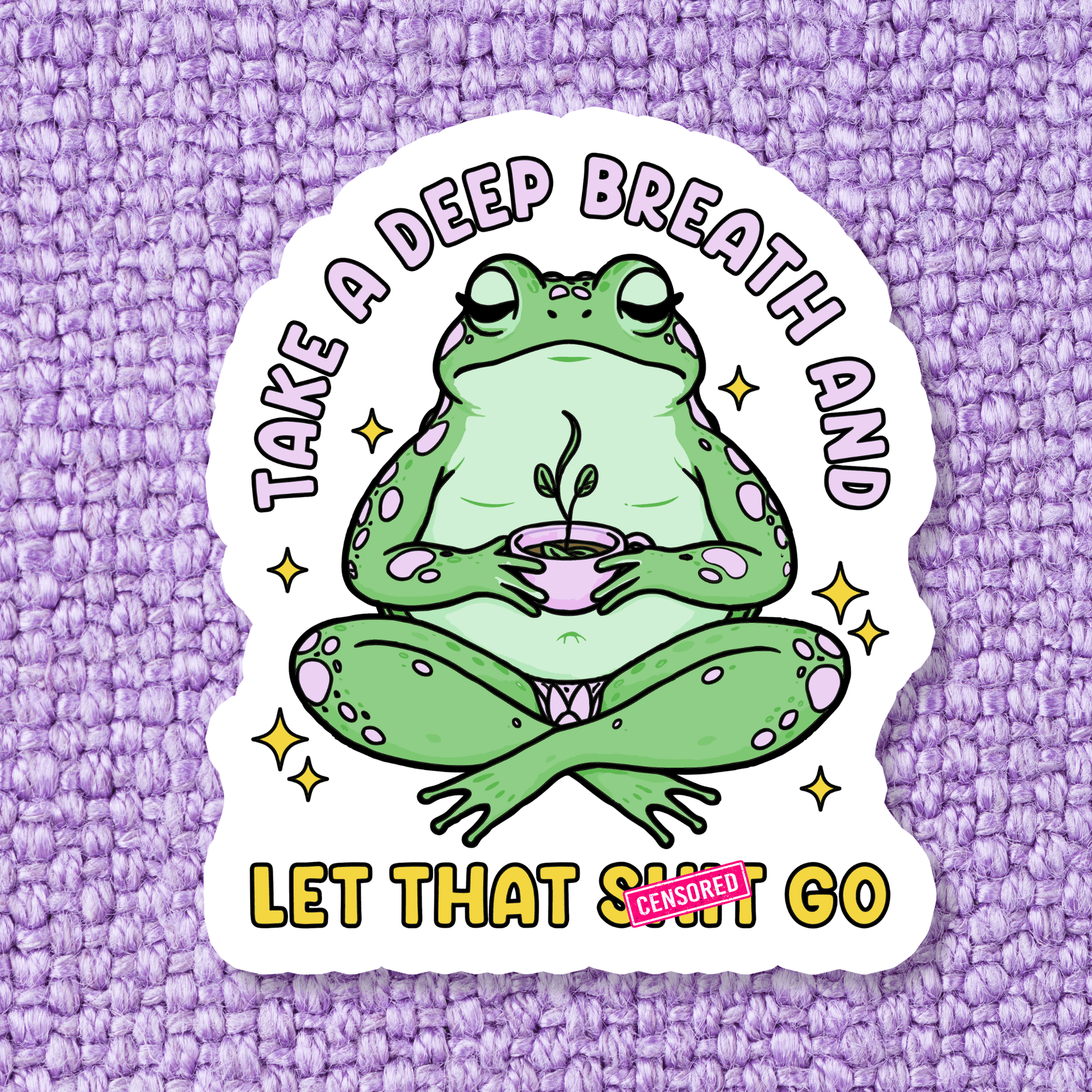 Frog Let it Go Sticker - Swain Co. Designs & Apparel