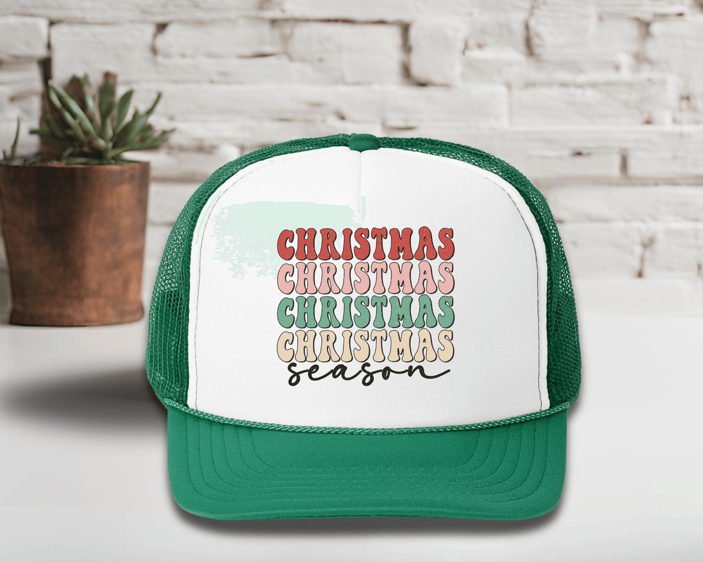 Christmas Season Trucker Hat - Swain Co. Designs & Apparel