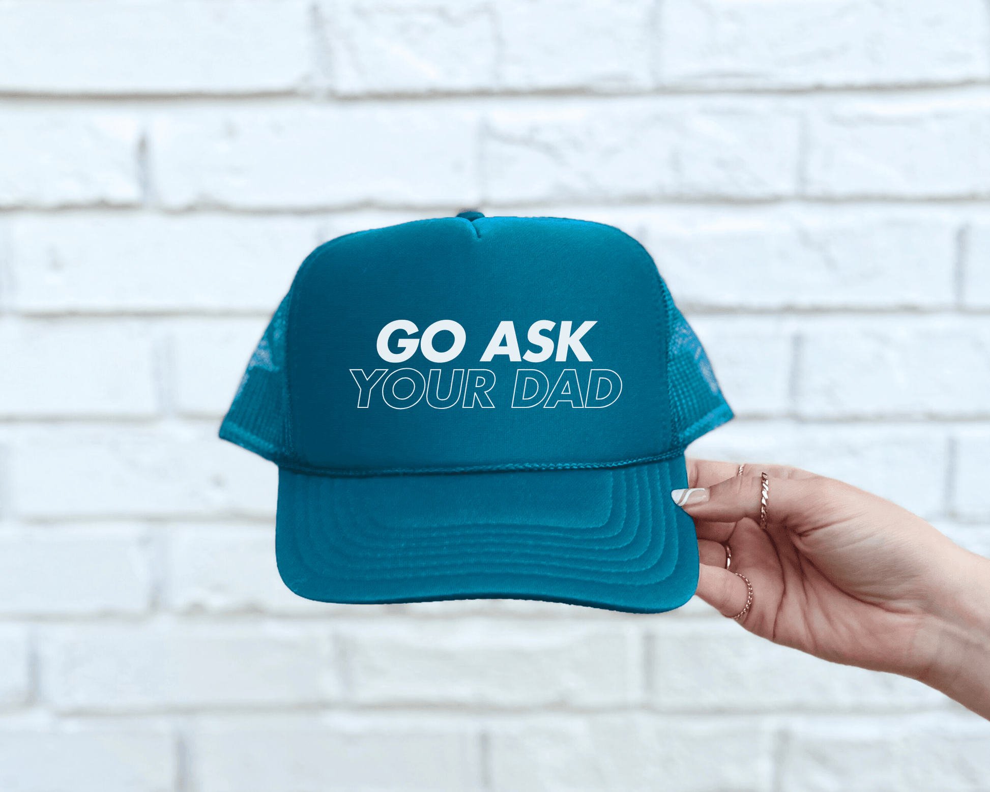 Go Ask Your Dad Trucker Hat - Swain Co. Designs & Apparel