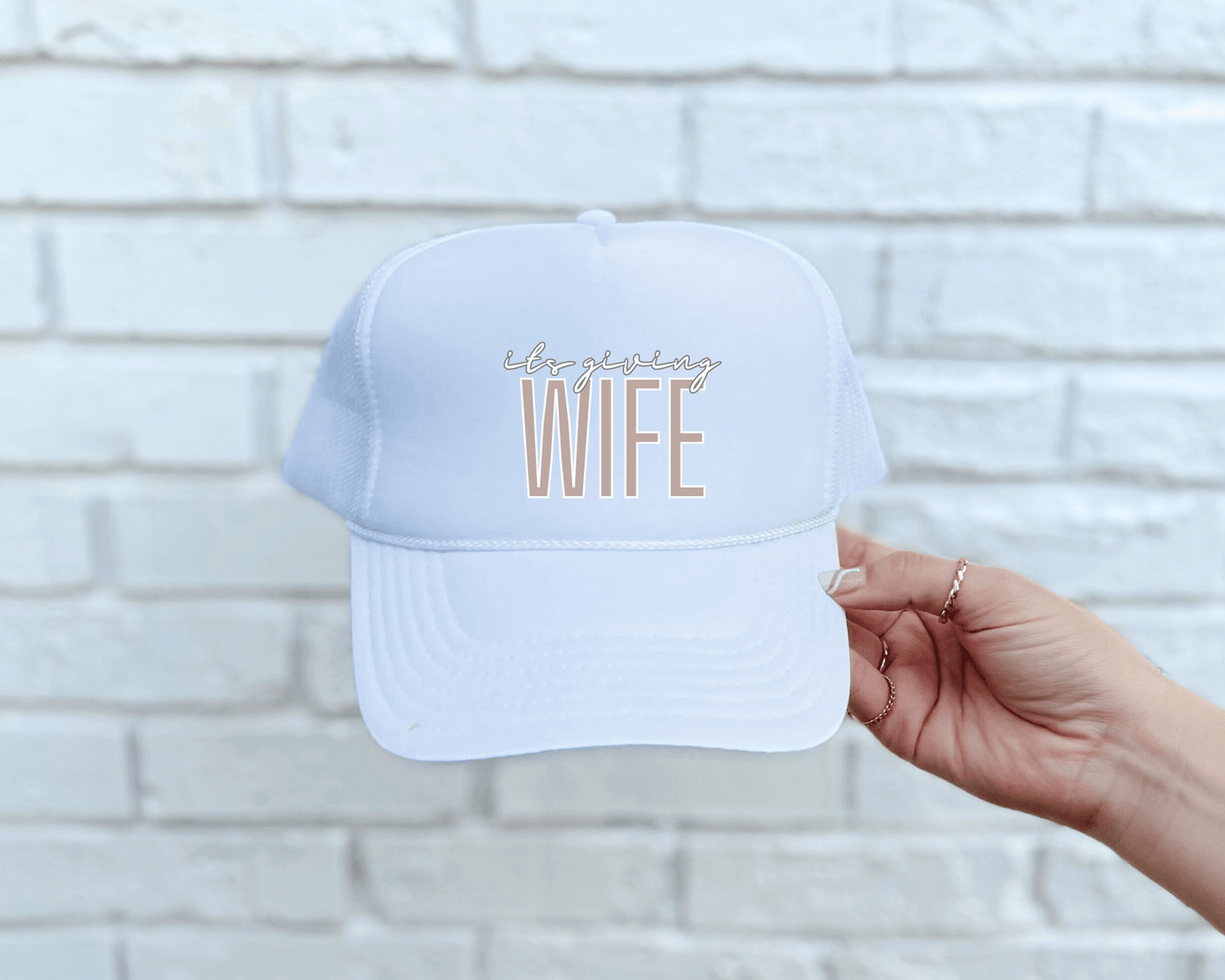 It's Giving Wife Bride Trucker Hat - Swain Co. Designs & Apparel