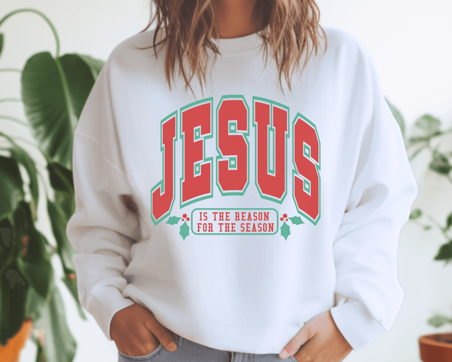 Jesus Is The Reason For The Season Tee or Crewneck Sweatshirt - Swain Co. Designs & Apparel