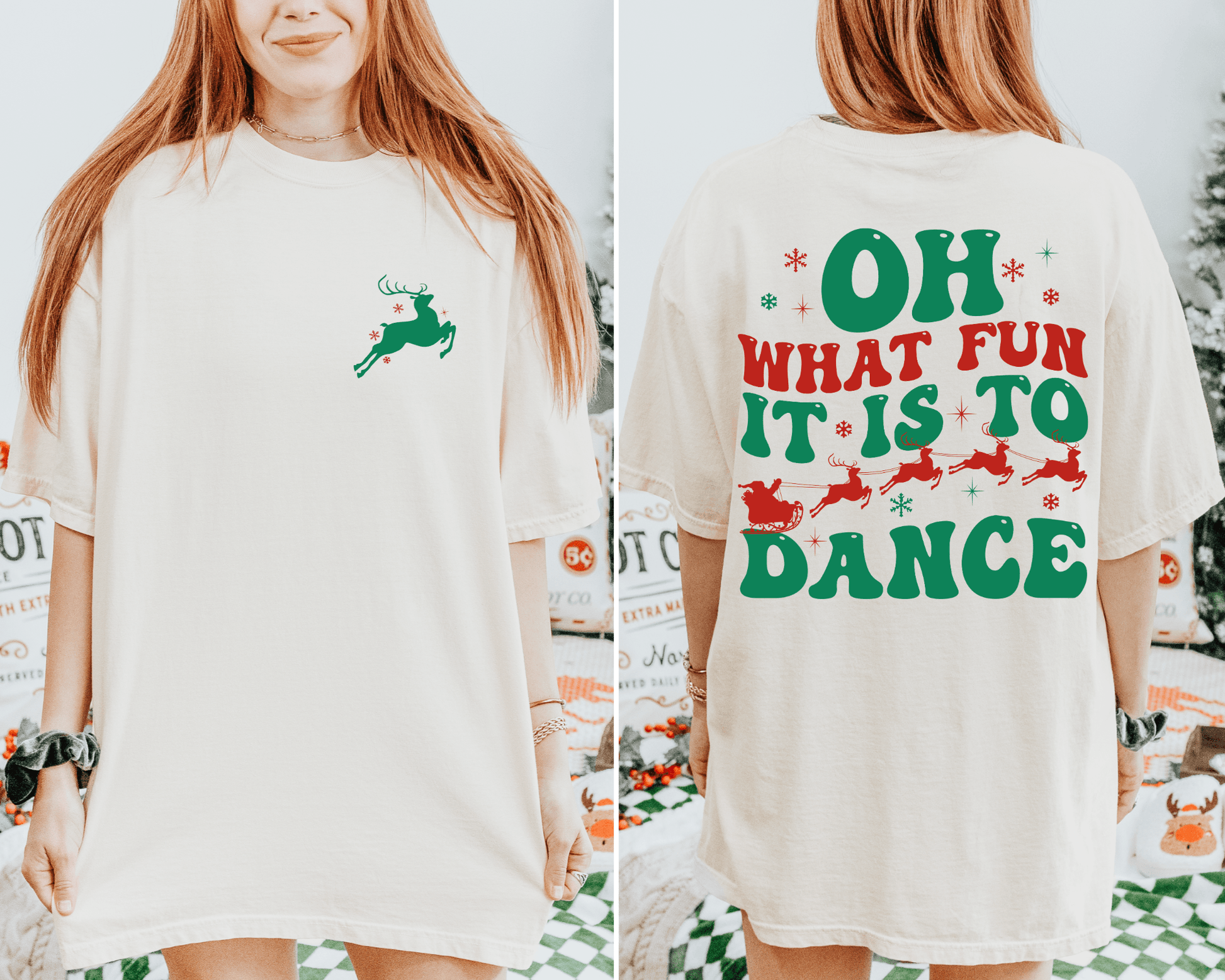 Oh What Fun It Is To Dance Tee or Crewneck Sweatshirt - Swain Co. Designs & Apparel