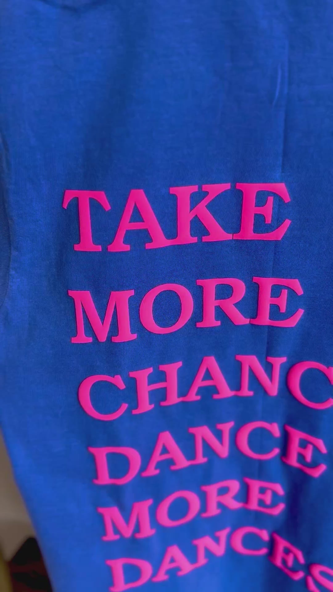 Take more changes, dance more dances puff tshirt