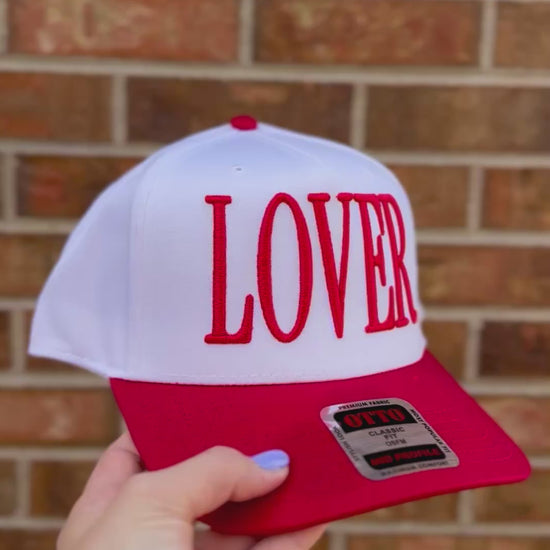 video showing the lover hat in red