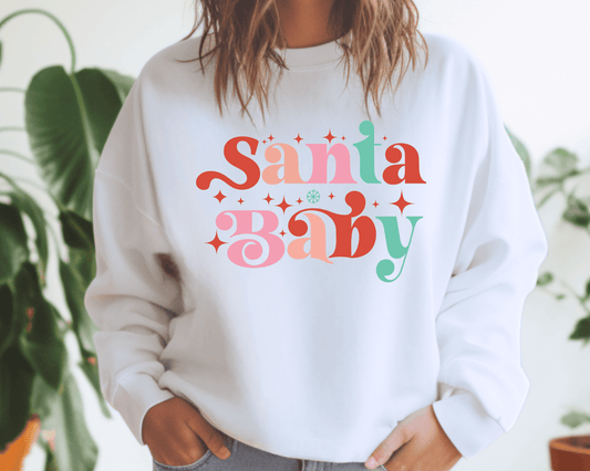 Santa Baby Tee or Crewneck Sweatshirt - Swain Co. Designs & Apparel