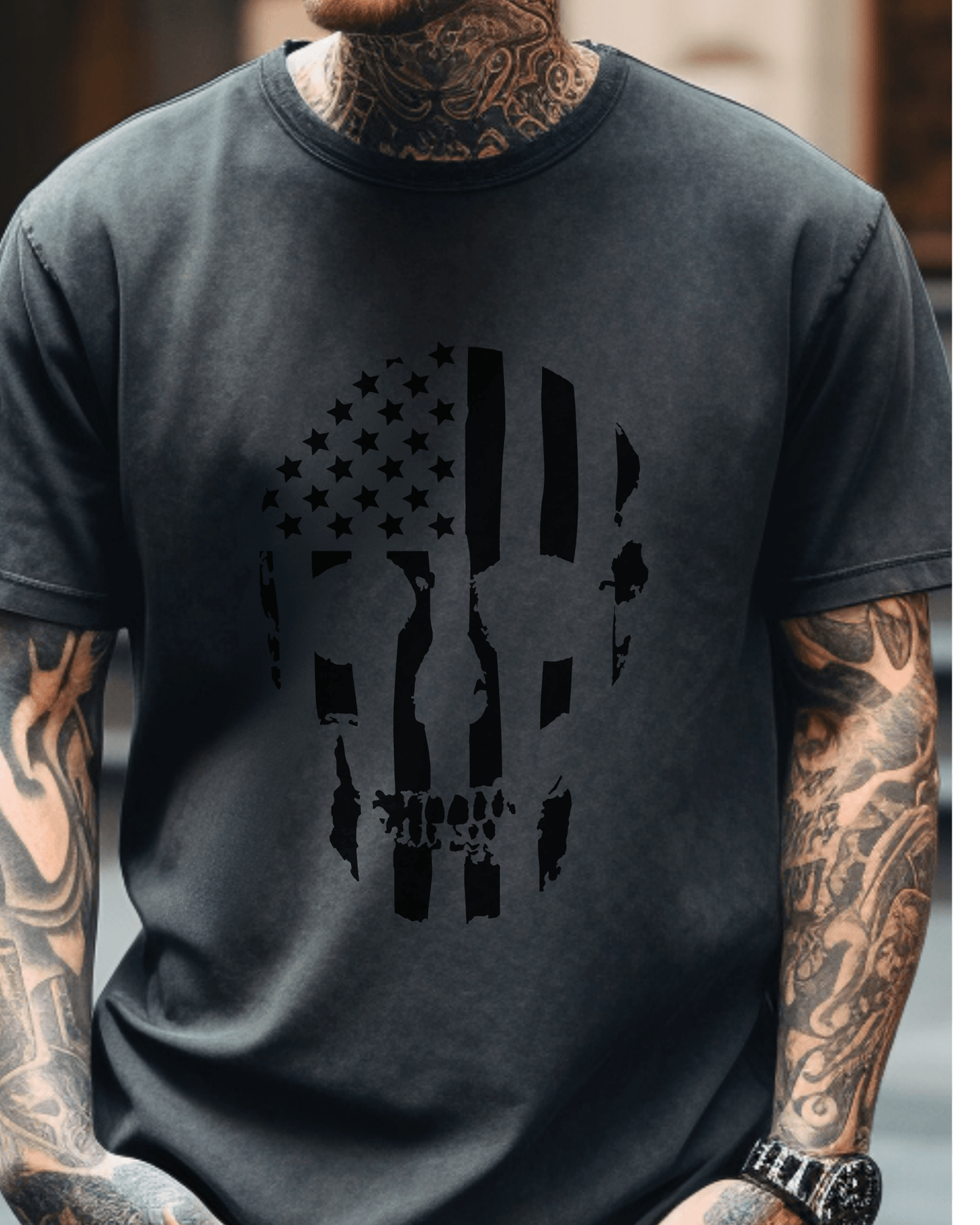 Skull Flag Tee or Crewneck Sweatshirt - Swain Co. Designs & Apparel