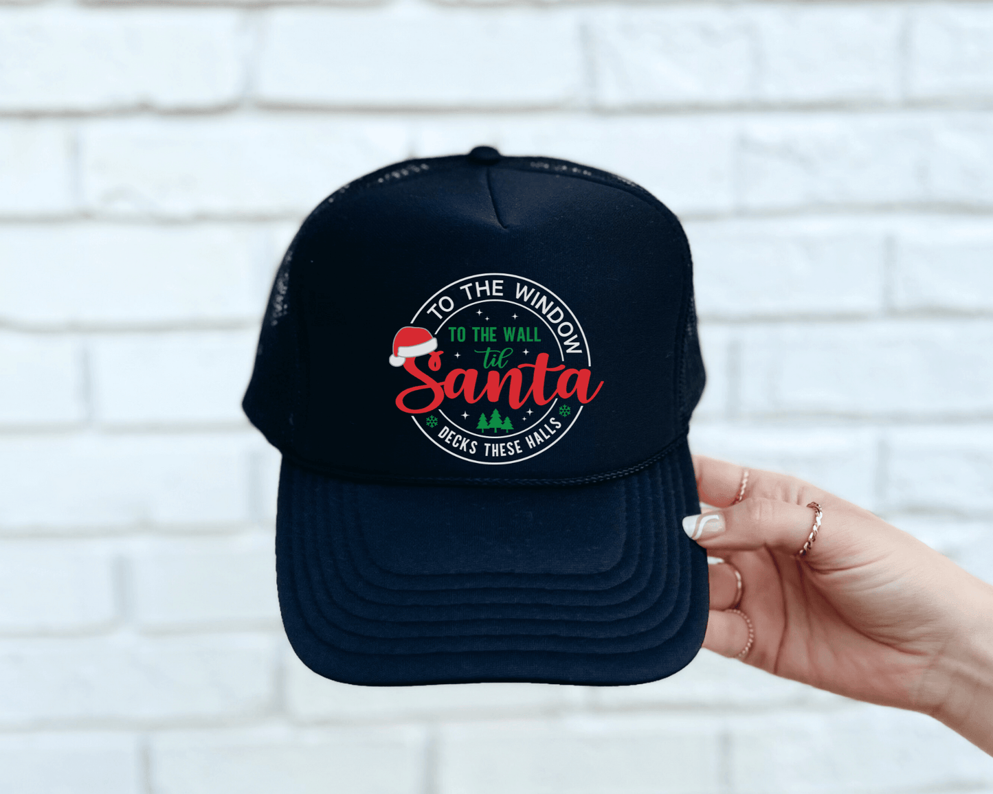 To The Window To The Wall Christmas Trucker Hat - Swain Co. Designs & Apparel